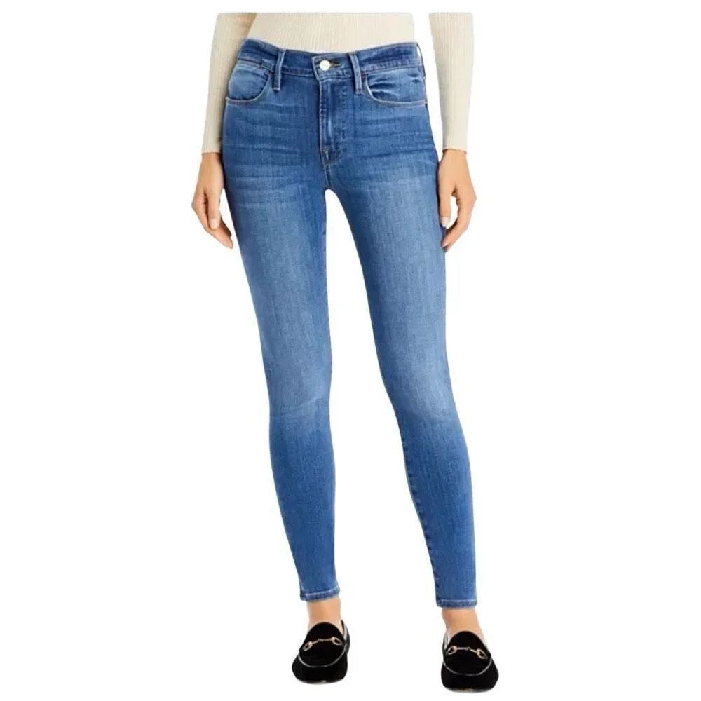 FRAME Le High Skinny Jeans in Poe size 24